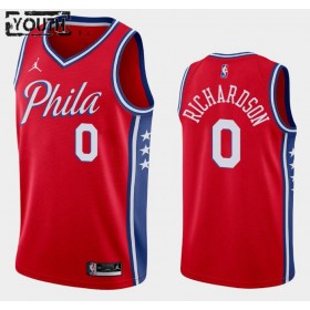 Camiseta Niños NBA Philadelphia 76ers Josh Richardson 0 2020-21 Jordan Brand Statement Edition Swingman